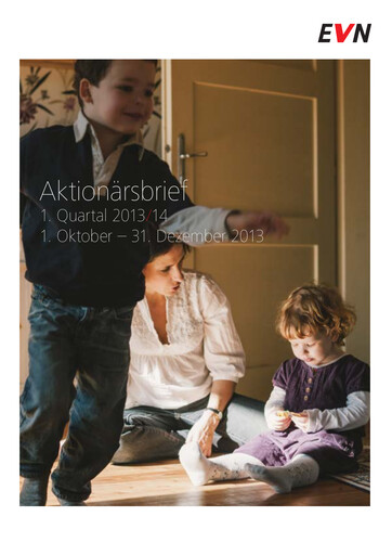 Thumbnail EVN Group
 Quarterly Report 2013-q1