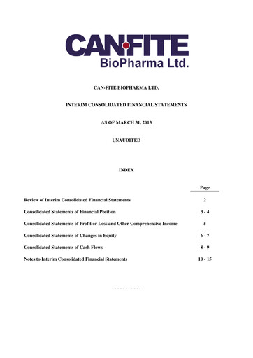Thumbnail Can Fite Biopharma
 Financial Statement 2013-q1