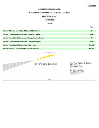 Thumbnail Can Fite Biopharma
 Financial Statement 2013-q2