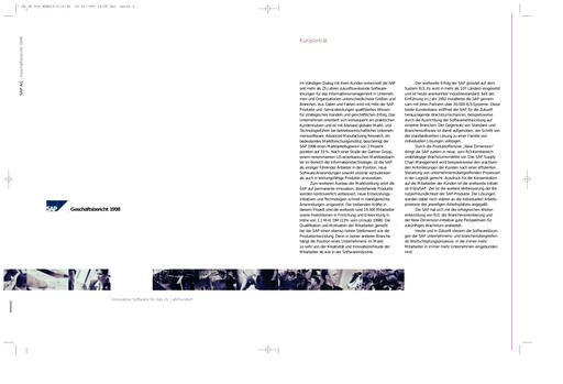 Thumbnail SAP Annual Report 1998