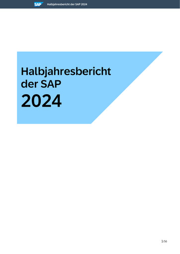 Thumbnail SAP Half-year Report 2024-h1