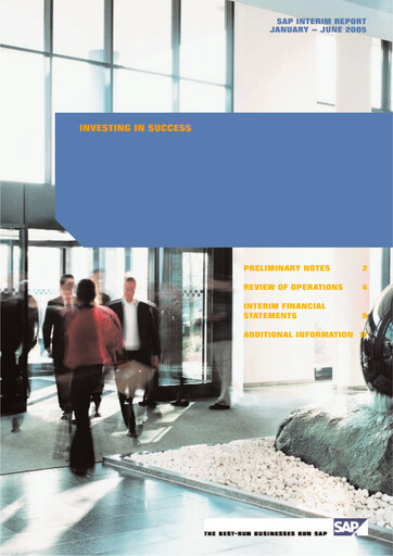 Thumbnail SAP Half-year Report 2005-h1