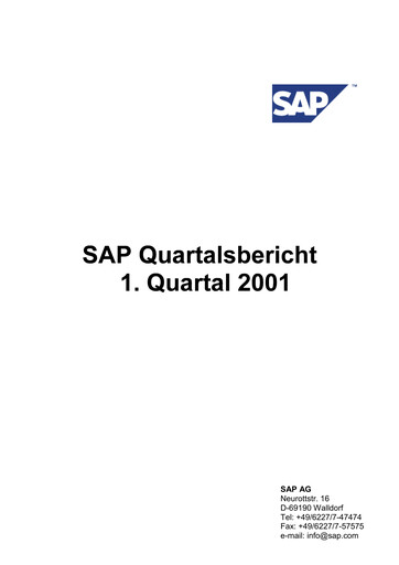 Vorschaubild SAP Quartalsbericht 2001-q1