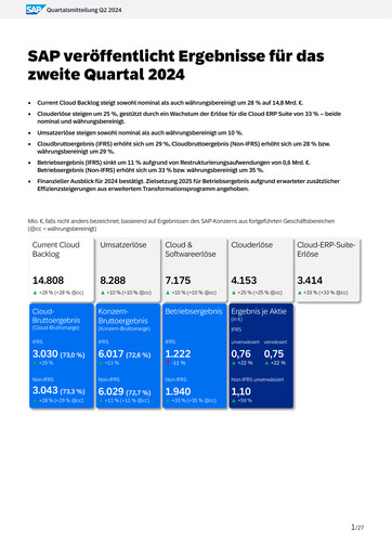 Vorschaubild SAP Quartalsbericht 2024-q2