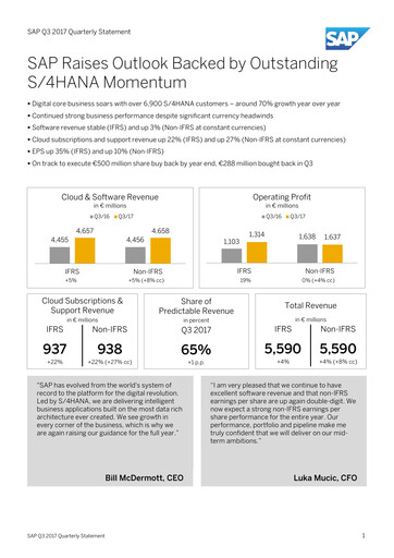 Thumbnail SAP Quarterly Report 2017-q3