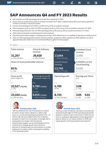 Thumbnail SAP Quarterly Report 2023-q4