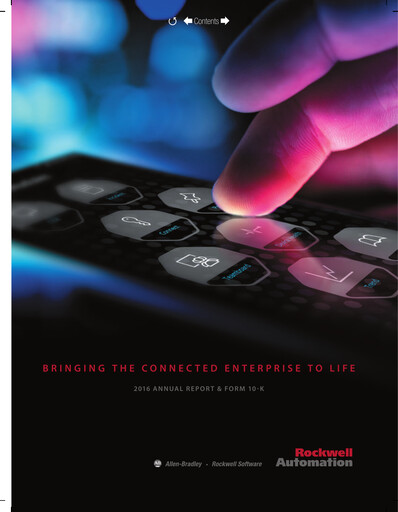 Thumbnail Rockwell Automation
 Annual Report 2016