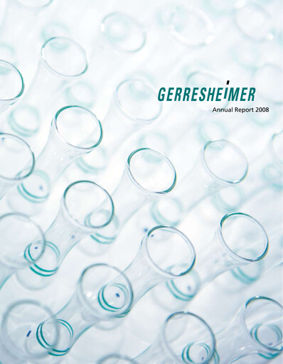 Vorschaubild Gerresheimer Jahresbericht 2008