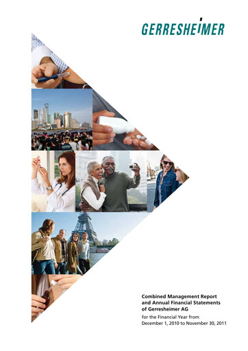 Thumbnail Gerresheimer Financial Statement 2010-2011