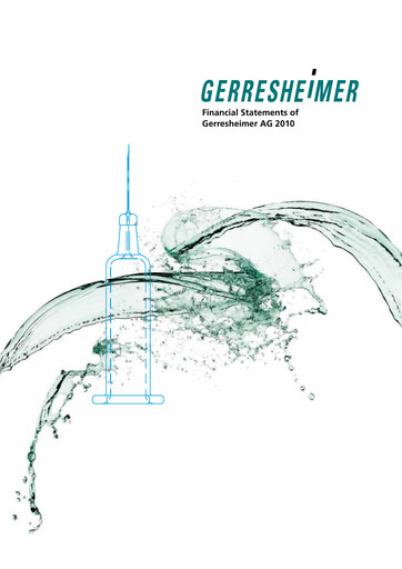 Thumbnail Gerresheimer Financial Statement 2010