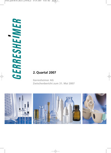 Thumbnail Gerresheimer Half-year Report 2007-h1