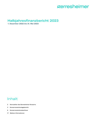 Thumbnail Gerresheimer Half-year Report 2023-h1
