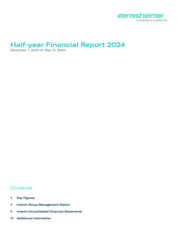 Thumbnail Gerresheimer Half-year Report 2024-h1