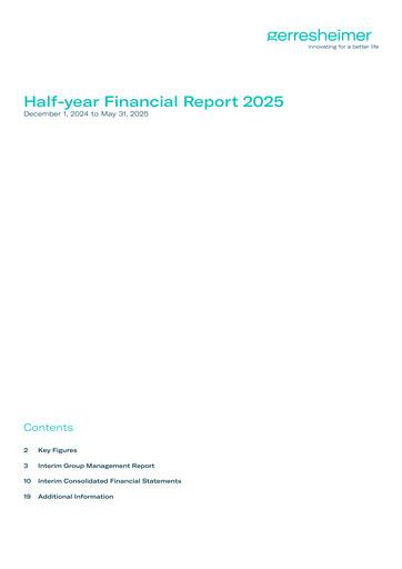 Thumbnail Gerresheimer Half-year Report 2025-h1