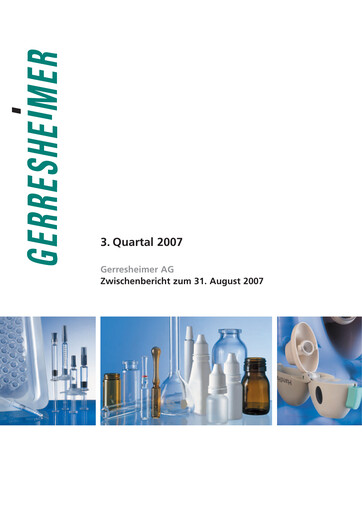 Thumbnail Gerresheimer Quarterly Report 2007-q3