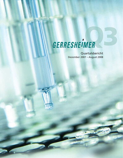 Thumbnail Gerresheimer Quarterly Report 2008-q3