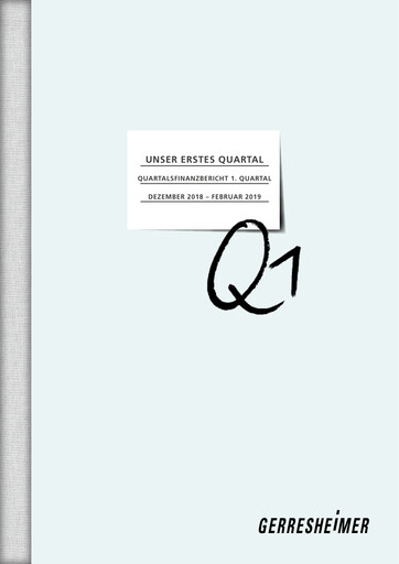 Thumbnail Gerresheimer Quarterly Report 2019-q1