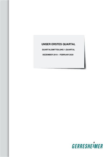 Thumbnail Gerresheimer Quarterly Report 2020-q1