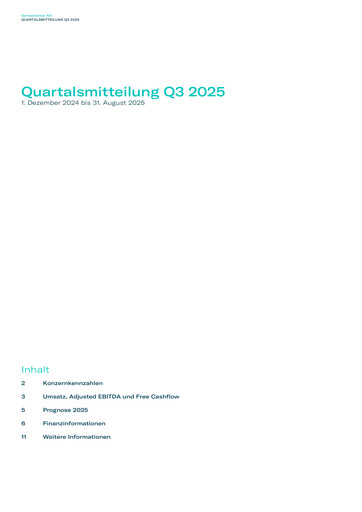 Thumbnail Gerresheimer Quarterly Report 2025-q3