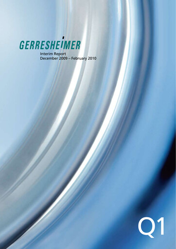 Thumbnail Gerresheimer Quarterly Report 2010-q1