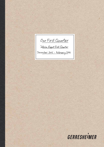 Thumbnail Gerresheimer Quarterly Report 2016-q1