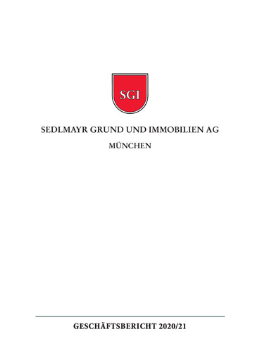Thumbnail Sedlmayr Grund und Immobilien AG Annual Report 2020-2021