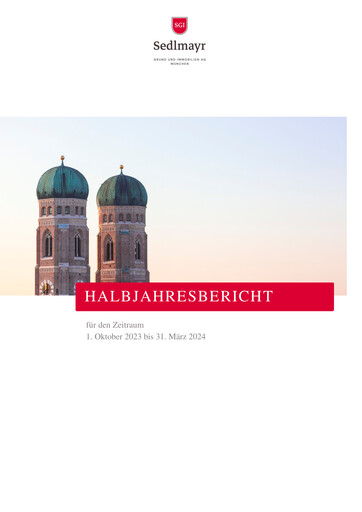 Thumbnail Sedlmayr Grund und Immobilien AG Half-year Report 2023-2024
