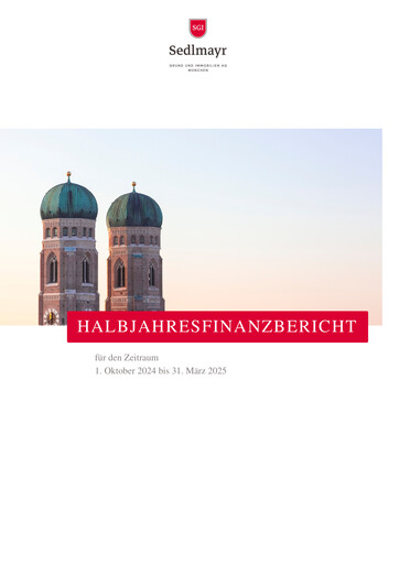 Thumbnail Sedlmayr Grund und Immobilien AG Half-year Report 2024-2025