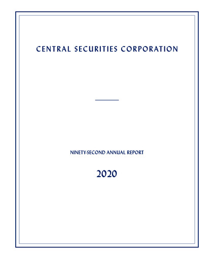 Miniature Central Securities Rapport annuel 2020