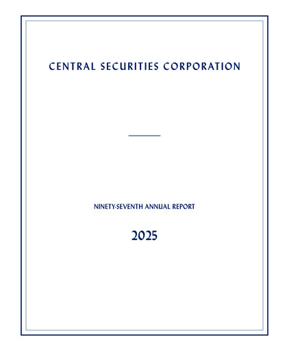 Miniature Central Securities Rapport annuel 2025