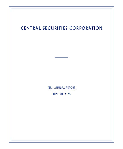 Miniature Central Securities Rapport semestriel 2026-h1