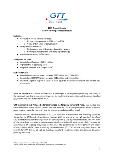 Thumbnail Gaztransport & Technigaz Financial Statement 2017