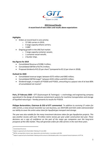 Thumbnail Gaztransport & Technigaz Financial Statement 2019