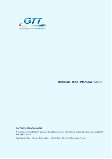 Thumbnail Gaztransport & Technigaz Half-year Report 2020-h1