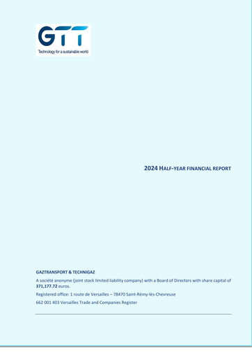 Thumbnail Gaztransport & Technigaz Half-year Report 2024-h1