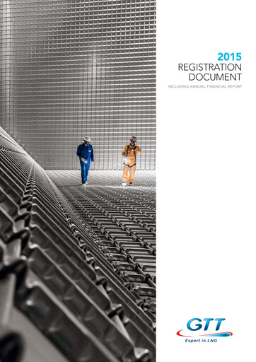 Miniature Gaztransport & Technigaz Document d'enregistrement universel 2015
