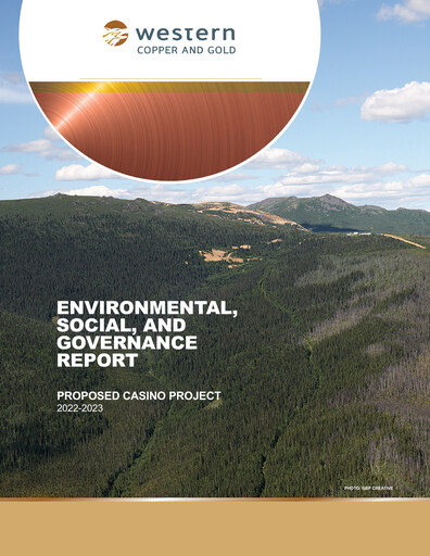 Thumbnail Western Copper and Gold ESG Report 2022-2023