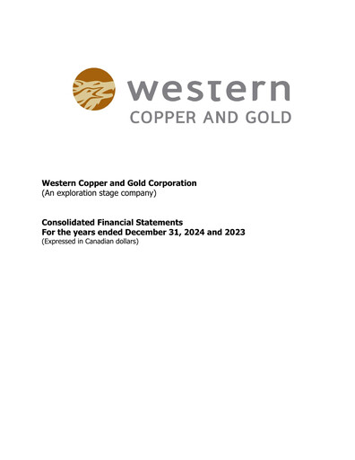 Thumbnail Western Copper and Gold Financial Statement 2024