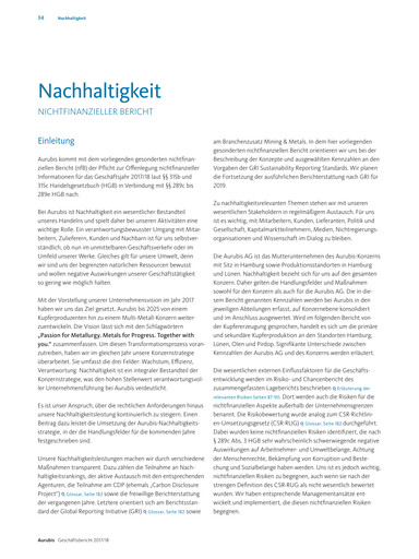 Thumbnail Aurubis Sustainability Report 2017-2018
