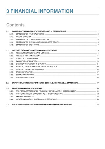Thumbnail Covivio Hotels
 Financial Statement 2017