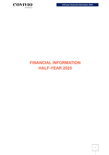 Thumbnail Covivio Hotels
 Half-year Report 2025-h1
