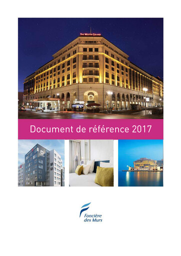 Thumbnail Covivio Hotels
 Universal Registration Document 2017