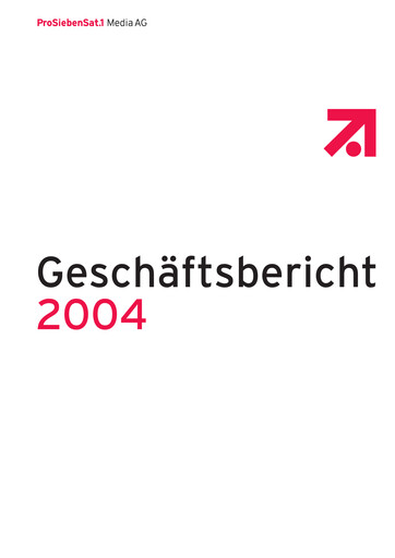 Thumbnail ProSiebenSat.1 Media
 Annual Report 2004