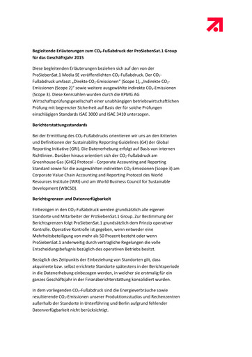 Thumbnail ProSiebenSat.1 Media
 ESG Report 2015