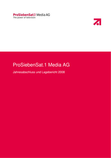 Thumbnail ProSiebenSat.1 Media
 Financial Statement 2008