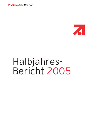 Thumbnail ProSiebenSat.1 Media
 Half-year Report 2005-h1