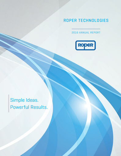 Vorschaubild Roper Technologies Jahresbericht 2016