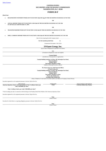 Thumbnail VNET Group Annual Report 2019