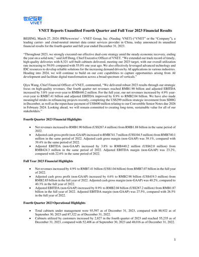 Thumbnail VNET Group Quarterly Report 2023-q4
