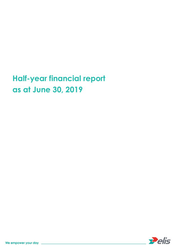 Miniature Elis Rapport semestriel 2019-h1
